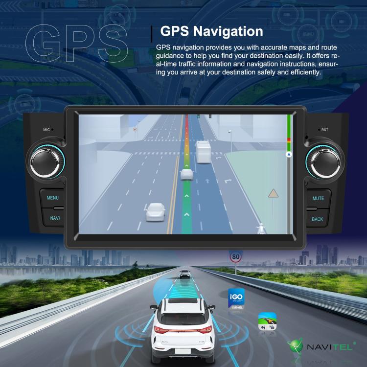 Per Fiat Punto 2005-2009 Android 15 7 pollici 2G+64G Controllo centrale auto Audio Video Navigazione, Standard, Standard+AHD+Microphone