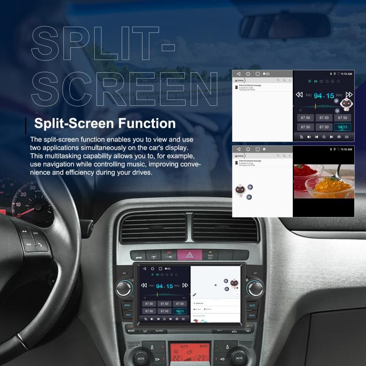 Per Fiat Punto 2005-2009 Android 15 7 pollici 2G+64G Controllo centrale auto Audio Video Navigazione, Standard, Standard+AHD+Microphone