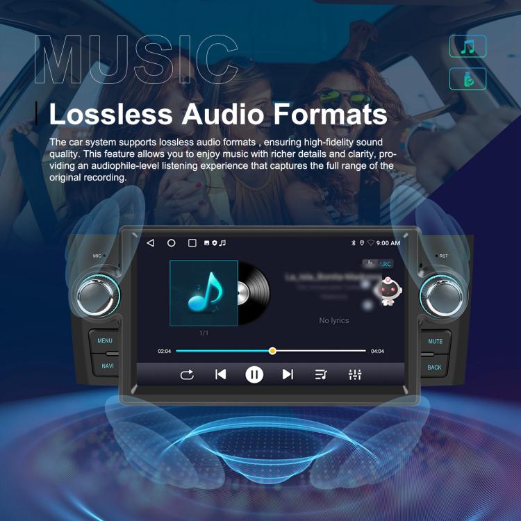 Per Fiat Punto 2005-2009 Android 15 7 pollici 2G+64G Controllo centrale auto Audio Video Navigazione, Standard, Standard+AHD+Microphone