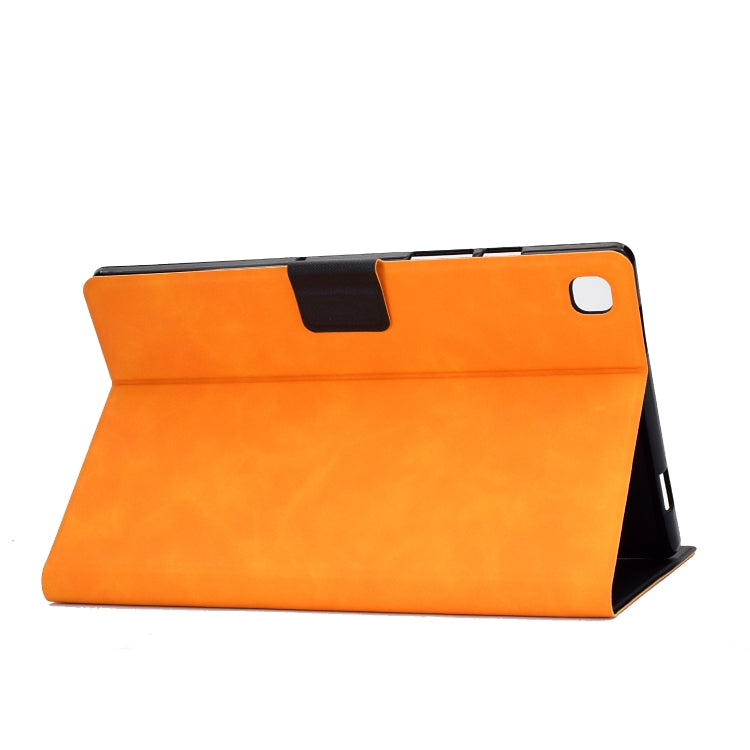 Custodia in pelle a conchiglia orizzontale con struttura in pelle bovina con supporto e slot per schede e sonno / risveglio, For Samsung Galaxy Tab A7 (2020) T500, For Samsung Galaxy Tab S8 / Galaxy Tab S7 11.0 T870, For iPad Air 2022 / 2020 10.9