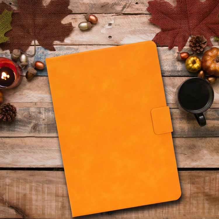 Custodia in pelle a conchiglia orizzontale con struttura in pelle bovina con supporto e slot per schede e sonno / risveglio, For Samsung Galaxy Tab A7 (2020) T500, For Samsung Galaxy Tab S8 / Galaxy Tab S7 11.0 T870, For iPad Air 2022 / 2020 10.9