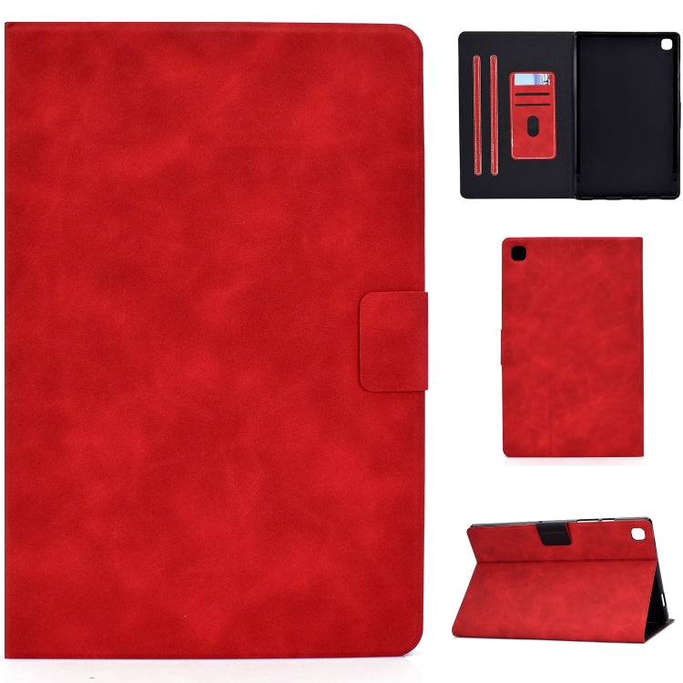 Custodia in pelle a conchiglia orizzontale con struttura in pelle bovina con supporto e slot per schede e sonno / risveglio, For Samsung Galaxy Tab A7 (2020) T500, For Samsung Galaxy Tab S8 / Galaxy Tab S7 11.0 T870, For iPad Air 2022 / 2020 10.9