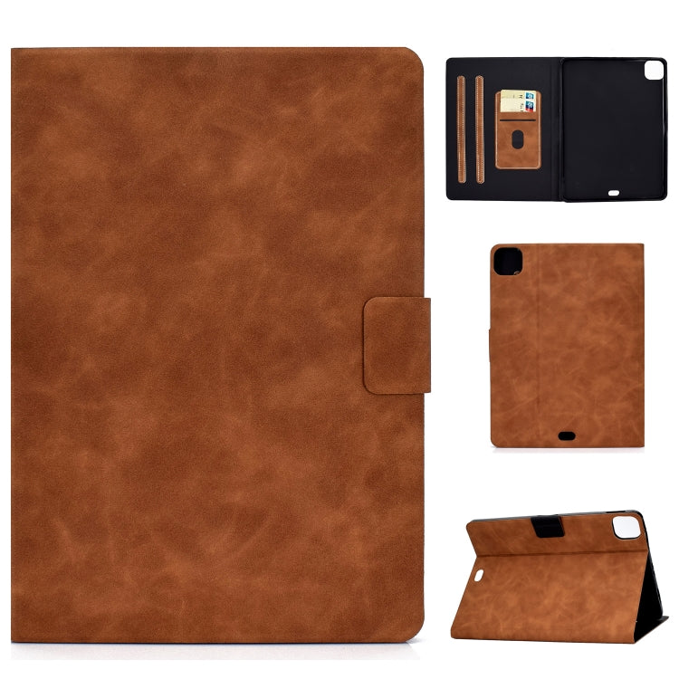 Custodia in pelle a conchiglia orizzontale con struttura in pelle bovina con supporto e slot per schede e sonno / risveglio, For Samsung Galaxy Tab A7 (2020) T500, For Samsung Galaxy Tab S8 / Galaxy Tab S7 11.0 T870, For iPad Air 2022 / 2020 10.9