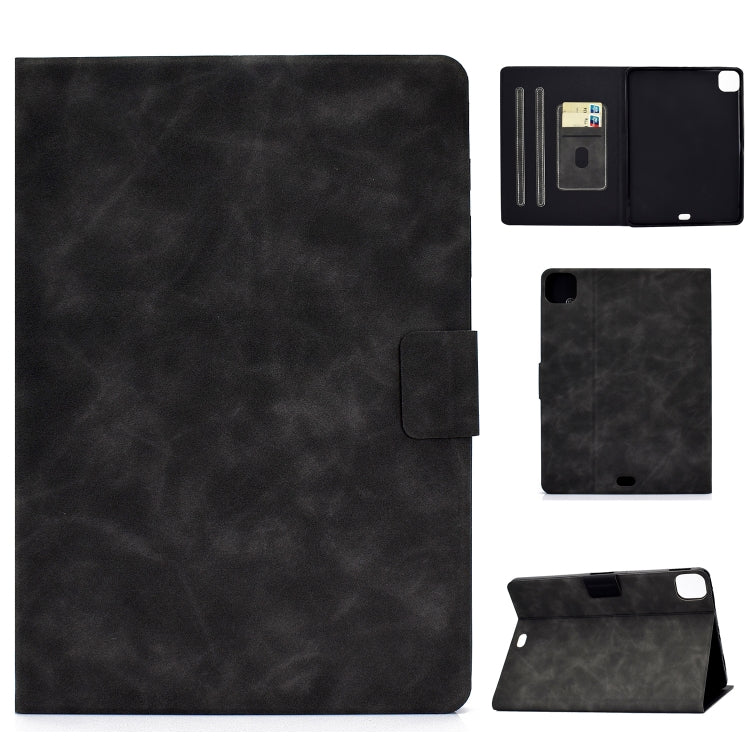 Custodia in pelle a conchiglia orizzontale con struttura in pelle bovina con supporto e slot per schede e sonno / risveglio, For Samsung Galaxy Tab A7 (2020) T500, For Samsung Galaxy Tab S8 / Galaxy Tab S7 11.0 T870, For iPad Air 2022 / 2020 10.9