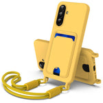 Custodia per telefono in silicone liquido tinta unita con tasca integrata (Gen2) e cordino corto., For Samsung Galaxy A26 5G, For Samsung Galaxy A05 / M05 / F05 4G, For Samsung Galaxy A16 4G / 5G, For Samsung Galaxy A06 4G                              ...