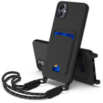 Custodia per telefono in silicone liquido tinta unita con tasca integrata (Gen2) e cordino corto., For Samsung Galaxy A26 5G, For Samsung Galaxy A05 / M05 / F05 4G, For Samsung Galaxy A16 4G / 5G, For Samsung Galaxy A06 4G                              ...