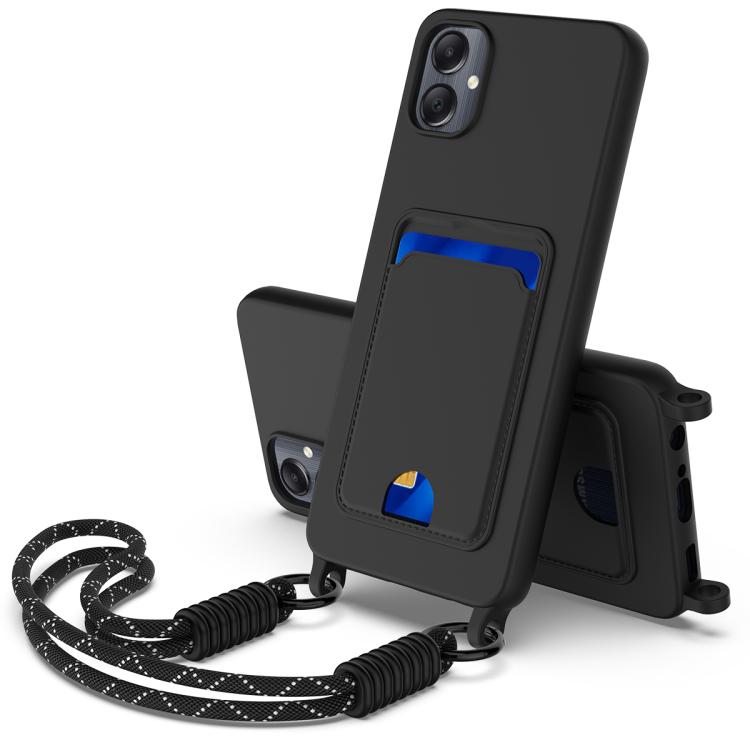 Custodia per telefono in silicone liquido tinta unita con tasca integrata (Gen2) e cordino corto., For Samsung Galaxy A26 5G, For Samsung Galaxy A05 / M05 / F05 4G, For Samsung Galaxy A16 4G / 5G, For Samsung Galaxy A06 4G                              ...