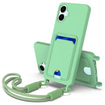 Custodia per telefono in silicone liquido tinta unita con tasca integrata (Gen2) e cordino corto., For Samsung Galaxy A26 5G, For Samsung Galaxy A05 / M05 / F05 4G, For Samsung Galaxy A16 4G / 5G, For Samsung Galaxy A06 4G                              ...