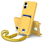 Custodia per telefono in silicone liquido tinta unita con tasca integrata (Gen2) e cordino corto., For Samsung Galaxy A26 5G, For Samsung Galaxy A05 / M05 / F05 4G, For Samsung Galaxy A16 4G / 5G, For Samsung Galaxy A06 4G                              ...