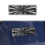 Adesivo decorativo in fibra di carbonio per la parte posteriore dell'auto., A, B