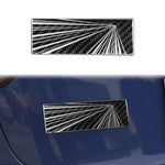 Adesivo decorativo in fibra di carbonio per la parte posteriore dell'auto., A, B