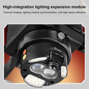 Microscopio trinoculare QianLi 6558 Gorilla 6.5X-58X con sorgente luminosa e lampada UV., with Light Source + UV Lamp, Plug:US Plug, with Light Source + UV Lamp, Plug:EU Plug