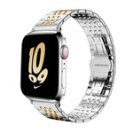 Cinturino per orologio xDfind in acciaio inossidabile massiccio a sette maglie, For Apple Watch 42 / 44 / 45 / 46 / 49mm 22mm, For Apple Watch 38 / 40 / 41 / S10 42mm 20mm
