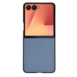 Custodia per telefono ibrida in PU con trama intrecciata, For Galaxy Z Flip8 5G, For Samsung Galaxy Z Flip7 5G
