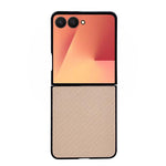 Custodia per telefono ibrida in PU con trama intrecciata, For Galaxy Z Flip8 5G, For Samsung Galaxy Z Flip7 5G