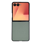 Custodia per telefono ibrida in PU con trama intrecciata, For Galaxy Z Flip8 5G, For Samsung Galaxy Z Flip7 5G