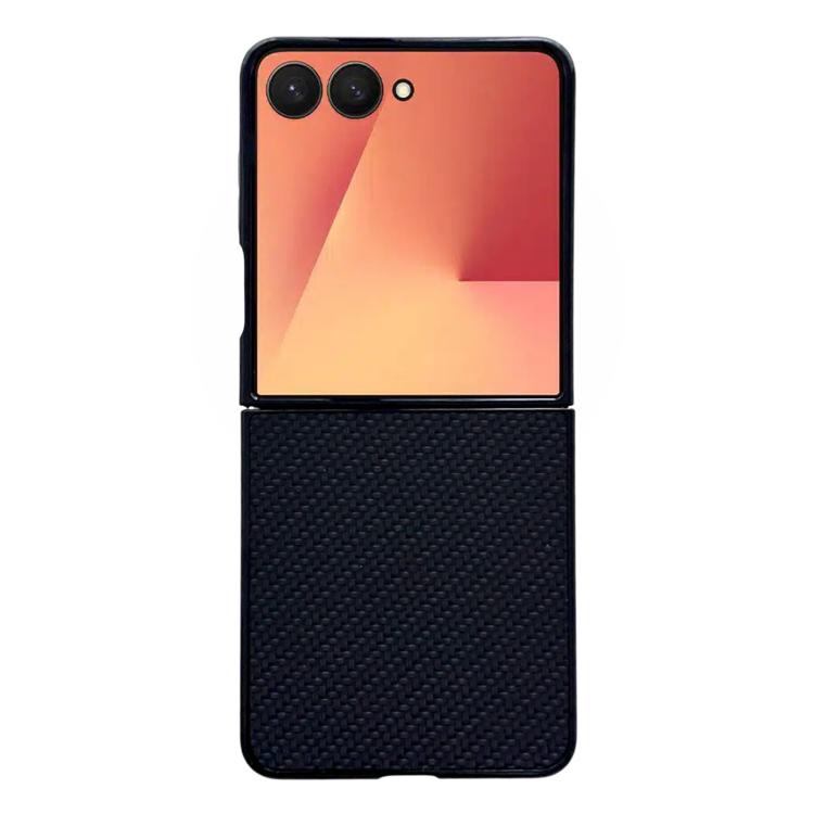 Custodia per telefono ibrida in PU con trama intrecciata, For Galaxy Z Flip8 5G, For Samsung Galaxy Z Flip7 5G