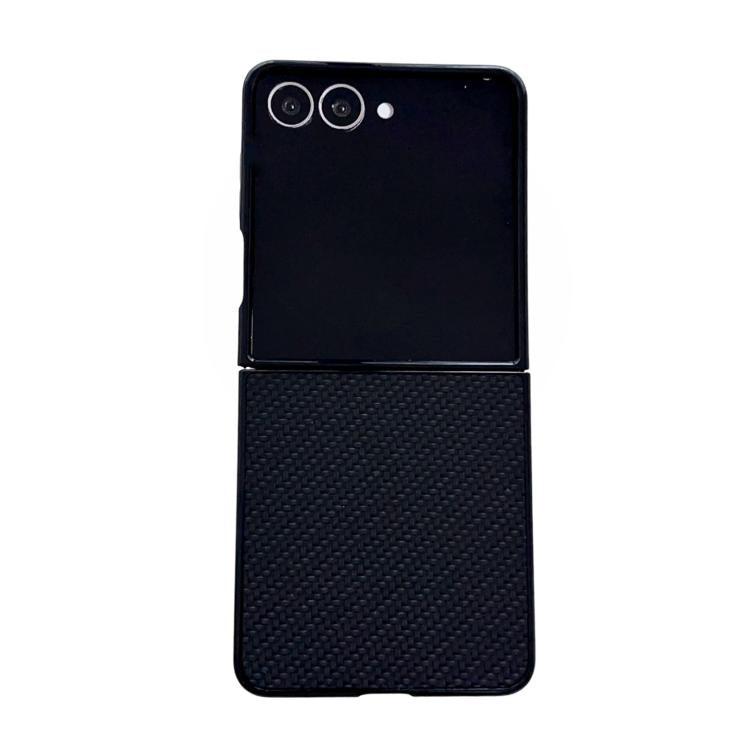 Custodia per telefono ibrida in PU con trama intrecciata, For Galaxy Z Flip8 5G, For Samsung Galaxy Z Flip7 5G