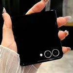 Custodia per telefono ibrida in PU con trama intrecciata, For Galaxy Z Flip8 5G, For Samsung Galaxy Z Flip7 5G