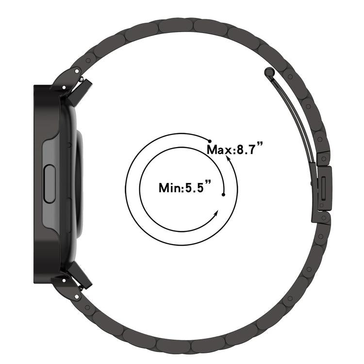 Cinturino per orologio xDfind in acciaio inossidabile massiccio con una sola perlina in bambù., For Apple Watch 42 / 44 / 45 / 46 / 49mm 22mm, For Apple Watch 38 / 40 / 41 / S10 42mm 20mm