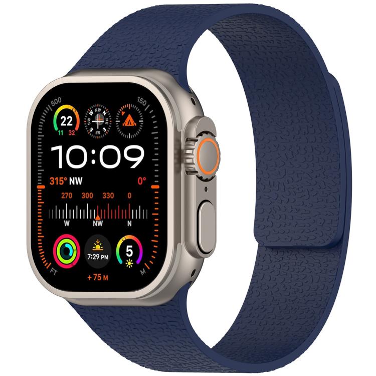 Cinturino per orologio magnetico in silicone con texture litchi xDfind, For Apple Watch 42 / 44 / 45 / 46 / 49mm, For Apple Watch 38 / 40 / 41 / S10 42mm