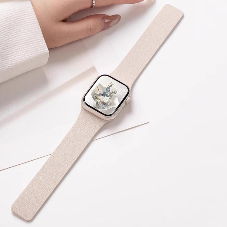 Cinturino per orologio magnetico in silicone con texture litchi xDfind, For Apple Watch 42 / 44 / 45 / 46 / 49mm, For Apple Watch 38 / 40 / 41 / S10 42mm
