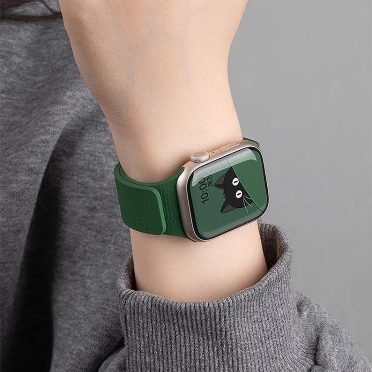 Cinturino per orologio magnetico in silicone con texture litchi xDfind, For Apple Watch 42 / 44 / 45 / 46 / 49mm, For Apple Watch 38 / 40 / 41 / S10 42mm