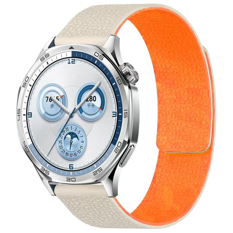 Cinturino per orologio magnetico in silicone con texture a litchi e testa piatta xDfind, 18mm, 20mm