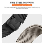 Cinturino per orologio in acciaio inossidabile con fibbia milanese a paracadute xDfind, For Samsung Galaxy Watch Ultra / Ultra 2025, For Samsung Galaxy Watch8 / Wacth8 Classic 22mm