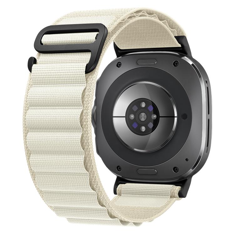 Cinturino per orologio xDfind in nylon nero con fibbia ad anello, For Samsung Galaxy Watch Ultra 47mm / Ultra 2025, For Samsung Galaxy Watch8 / 8 Classic