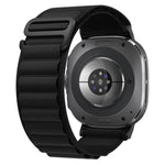 Cinturino per orologio xDfind in nylon nero con fibbia ad anello, For Samsung Galaxy Watch Ultra 47mm / Ultra 2025, For Samsung Galaxy Watch8 / 8 Classic