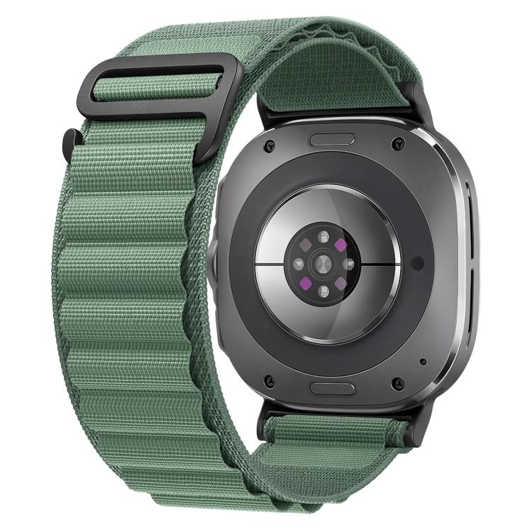 Cinturino per orologio xDfind in nylon nero con fibbia ad anello, For Samsung Galaxy Watch Ultra 47mm / Ultra 2025, For Samsung Galaxy Watch8 / 8 Classic