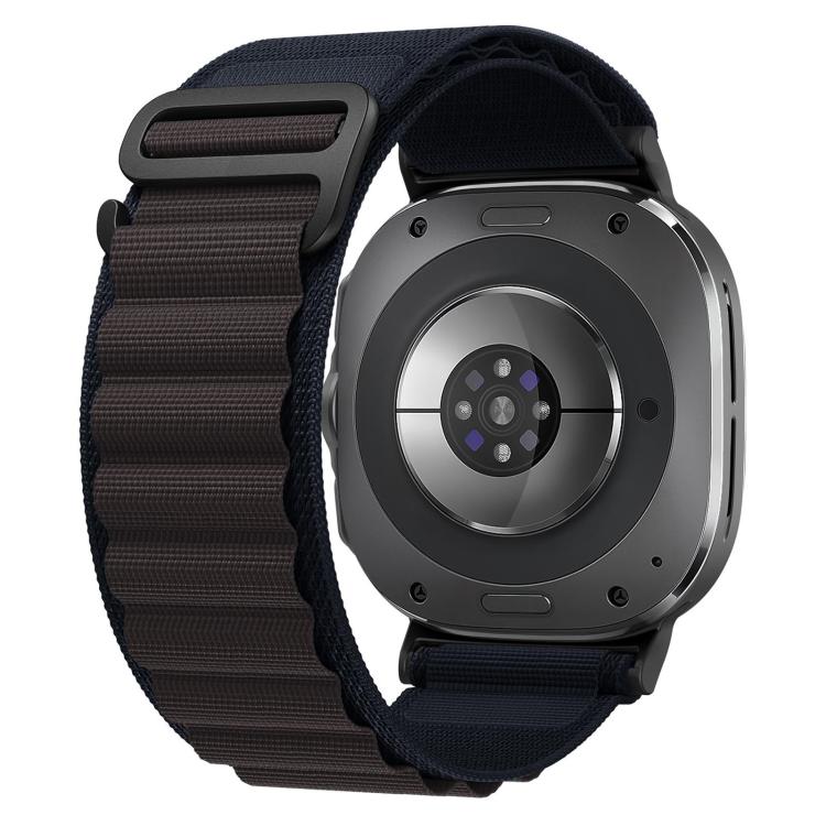Cinturino per orologio xDfind in nylon nero con fibbia ad anello, For Samsung Galaxy Watch Ultra 47mm / Ultra 2025, For Samsung Galaxy Watch8 / 8 Classic