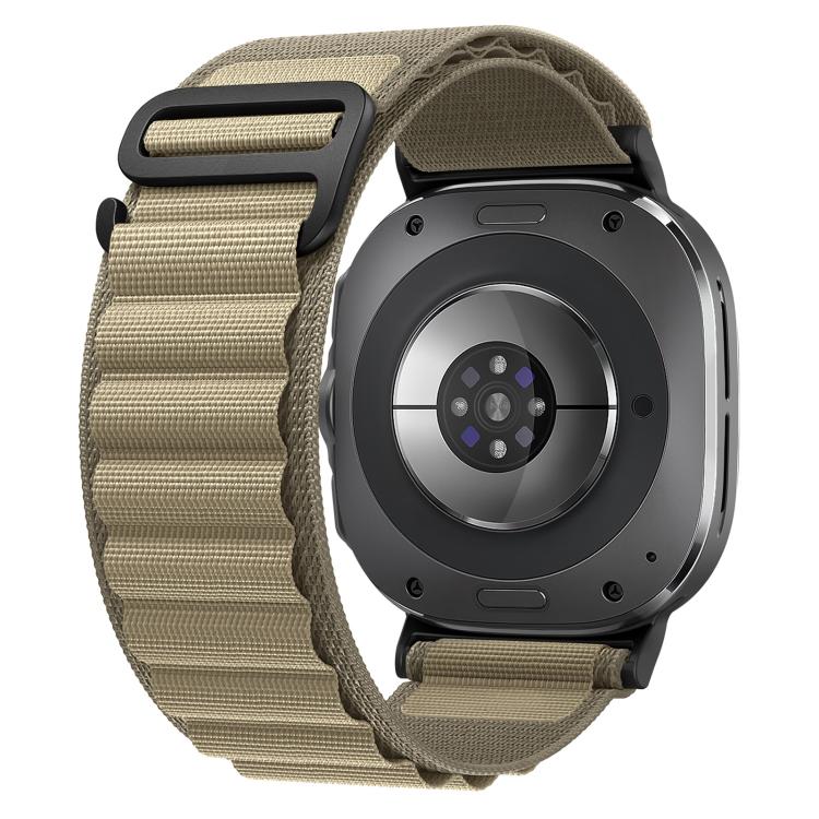 Cinturino per orologio xDfind in nylon nero con fibbia ad anello, For Samsung Galaxy Watch Ultra 47mm / Ultra 2025, For Samsung Galaxy Watch8 / 8 Classic