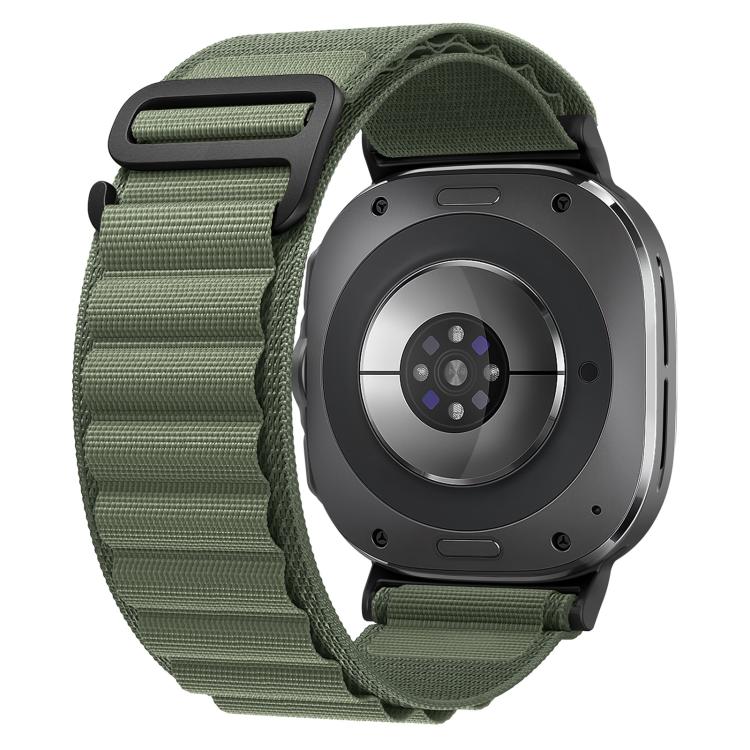Cinturino per orologio xDfind in nylon nero con fibbia ad anello, For Samsung Galaxy Watch Ultra 47mm / Ultra 2025, For Samsung Galaxy Watch8 / 8 Classic