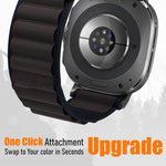 Cinturino per orologio xDfind in nylon nero con fibbia ad anello, For Samsung Galaxy Watch Ultra 47mm / Ultra 2025, For Samsung Galaxy Watch8 / 8 Classic