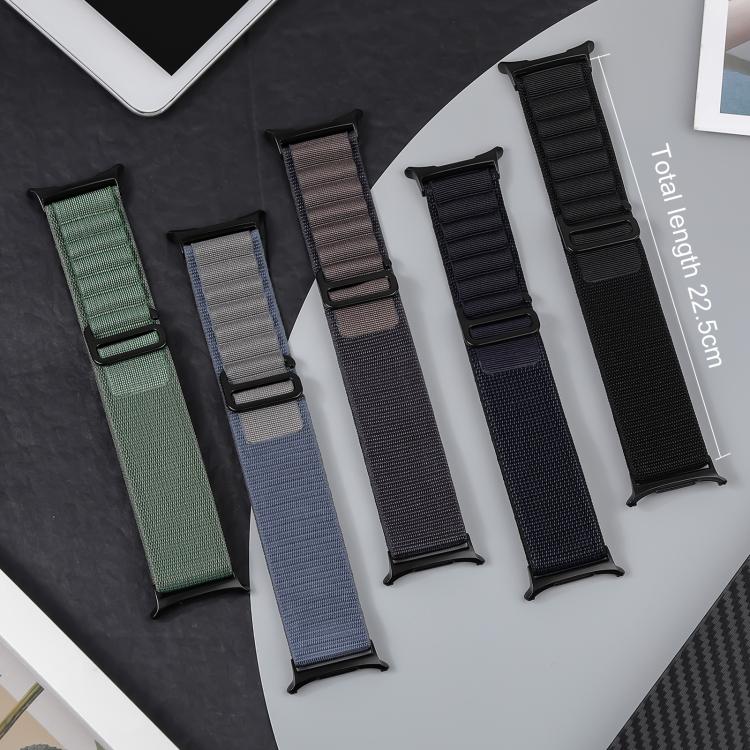 Cinturino per orologio xDfind in nylon nero con fibbia ad anello, For Samsung Galaxy Watch Ultra 47mm / Ultra 2025, For Samsung Galaxy Watch8 / 8 Classic