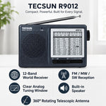 Radio portatile Tecsun R-9012 banda completa FM AM SW