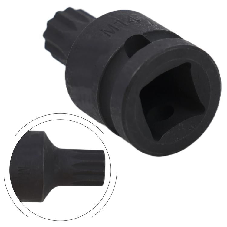 Attrezzo per lo smontaggio delle viti delle pastiglie dei freni, manicotto di rimozione viti, bussola tripla quadrata XZN da 14 mm per Volkswagen/Audi