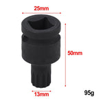 Attrezzo per lo smontaggio delle viti delle pastiglie dei freni, manicotto di rimozione viti, bussola tripla quadrata XZN da 14 mm per Volkswagen/Audi