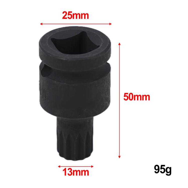 Attrezzo per lo smontaggio delle viti delle pastiglie dei freni, manicotto di rimozione viti, bussola tripla quadrata XZN da 14 mm per Volkswagen/Audi