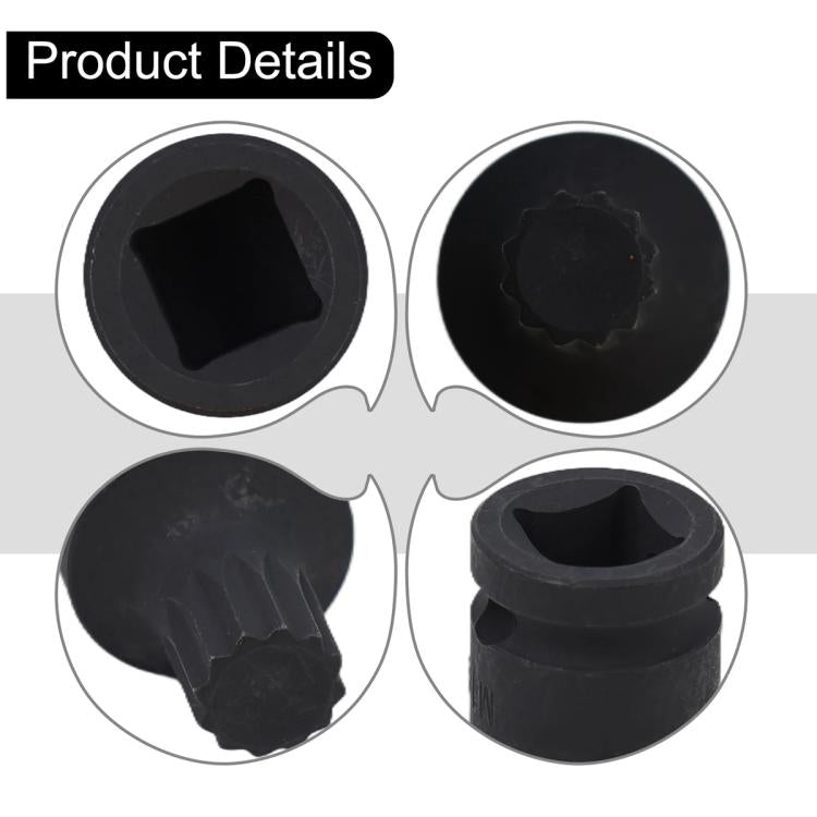Attrezzo per lo smontaggio delle viti delle pastiglie dei freni, manicotto di rimozione viti, bussola tripla quadrata XZN da 14 mm per Volkswagen/Audi
