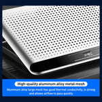 NUOXI Q5A 6-Speed Adjustable 6-Core Large Fan Cooling Pad, Q5A (Black), Q5A (Silver)