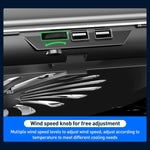 NUOXI Q5A 6-Speed Adjustable 6-Core Large Fan Cooling Pad, Q5A (Black), Q5A (Silver)