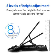 NUOXI N2 8-level Adjustable Laptop Holder, with Turntable, with Turntable