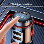 Trasmettitore FM per auto T23 con lettore Bluetooth e ricarica rapida., T23