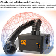 CP-308 Apparecchio da tavolo per fumare, purificatore di fumi di saldatura, US Plug