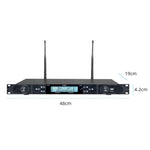 Sistema microfono wireless U-620 1 a 2 canali UHF
