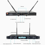 Sistema microfono wireless U-620 1 a 2 canali UHF