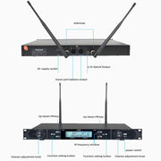 Sistema microfono wireless U-620 1 a 2 canali